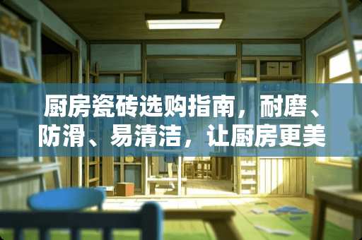 厨房瓷砖选购指南，耐磨、防滑、易清洁，让厨房更美好！厨房适合用什么瓷砖