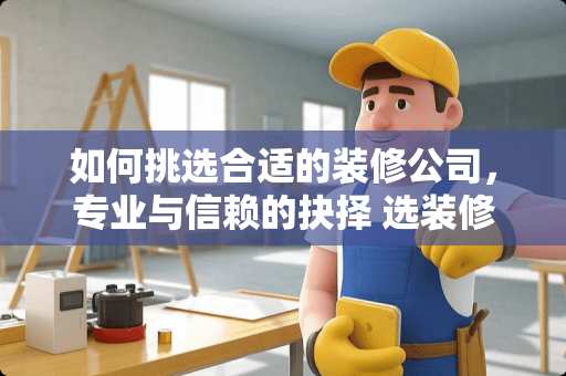 如何挑选合适的装修公司，专业与信赖的抉择 选装修公司到底该怎么选