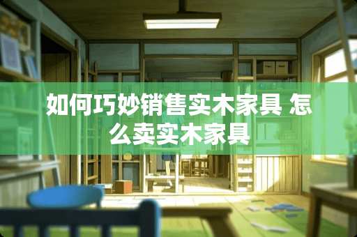 如何巧妙销售实木家具 怎么卖实木家具