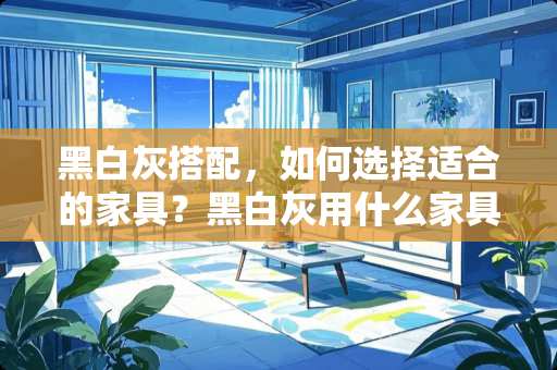 黑白灰搭配，如何选择适合的家具？黑白灰用什么家具