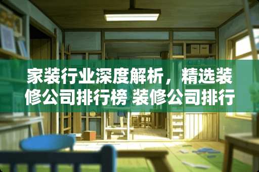 家装行业深度解析，精选装修公司排行榜 装修公司排行榜有哪些