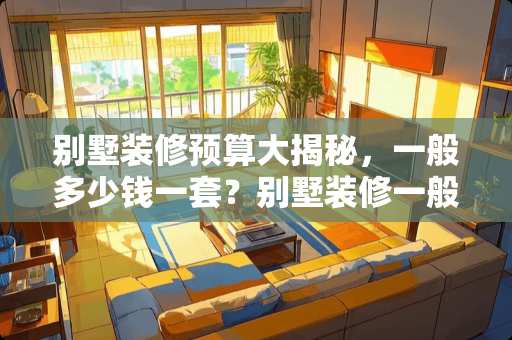 别墅装修预算大揭秘，一般多少钱一套？别墅装修一般多少钱一套