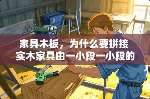 家具木板，为什么要拼接 实木家具由一小段一小段的实木拼接起来的家具，比如床，我想知道这样的话，时间长了，拼接的地方会不会裂
