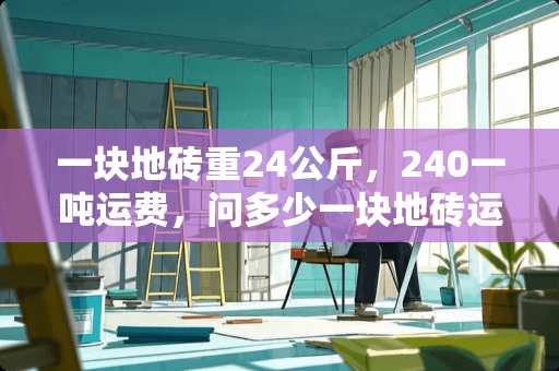 一块地砖重24公斤，240一吨运费，问多少一块地砖运费 问谁才知道瓷砖要买多少