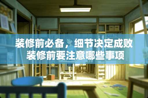 装修前必备，细节决定成败 装修前要注意哪些事项