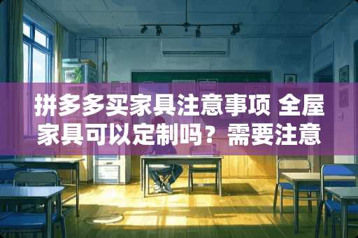 拼多多买家具注意事项 全屋家具可以定制吗？需要注意什么