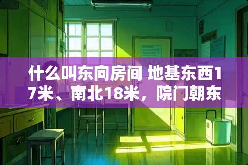 什么叫东向房间 地基东西17米、南北18米，院门朝东，想建一层有五间卧室的平顶房，怎么设计