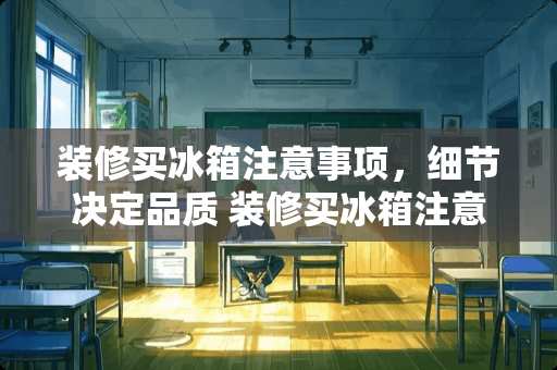 装修买冰箱注意事项，细节决定品质 装修买冰箱注意事项