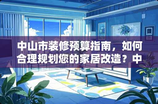中山市装修预算指南，如何合理规划您的家居改造？中山市装修多少钱