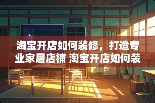 淘宝开店如何装修，打造专业家居店铺 淘宝开店如何装修