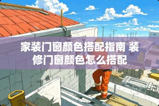 家装门窗颜色搭配指南 装修门窗颜色怎么搭配