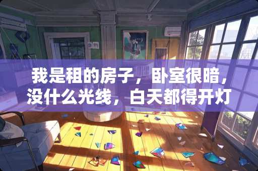我是租的房子，卧室很暗，没什么光线，白天都得开灯，这样的卧室好不好，如果不好改怎样改善 我想问下，我的房间装的led吸顶灯，现在发觉晚上开了比较暗，不够光，有什么办法可以光些，除了换灯