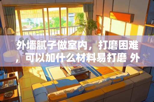 外墙腻子做室内，打磨困难，可以加什么材料易打磨 外墙瓷砖要怎么打磨