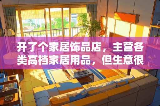 开了个家居饰品店，主营各类高档家居用品，但生意很差，怎么才能吸引客流量 家居实体店有哪些客流来源渠道