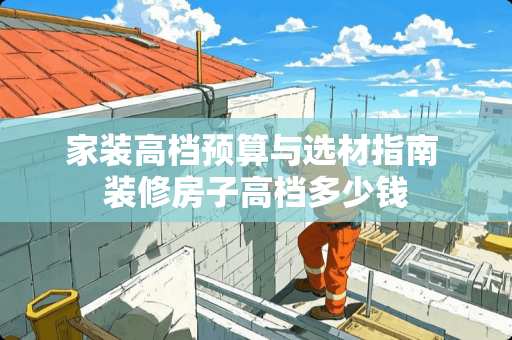 家装高档预算与选材指南 装修房子高档多少钱