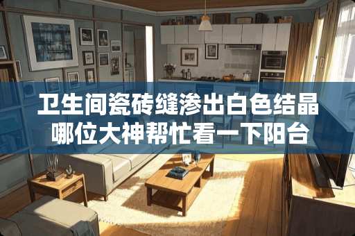 卫生间瓷砖缝渗出白色结晶 哪位大神帮忙看一下阳台瓷砖缝隙周边突然多出些结晶体