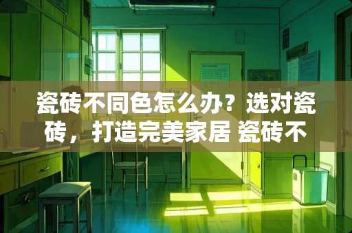 瓷砖不同色怎么办？选对瓷砖，打造完美家居 瓷砖不同色怎么办