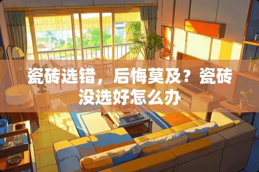 瓷砖选错，后悔莫及？瓷砖没选好怎么办