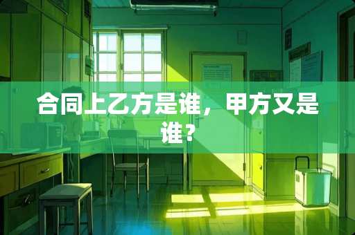 合同上乙方是谁，甲方又是谁？