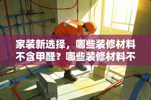 家装新选择，哪些装修材料不含甲醛？哪些装修材料不含甲醛