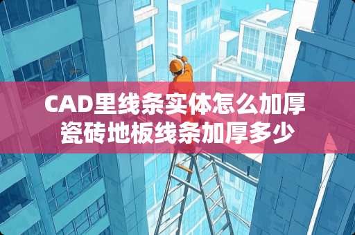 CAD里线条实体怎么加厚 瓷砖地板线条加厚多少