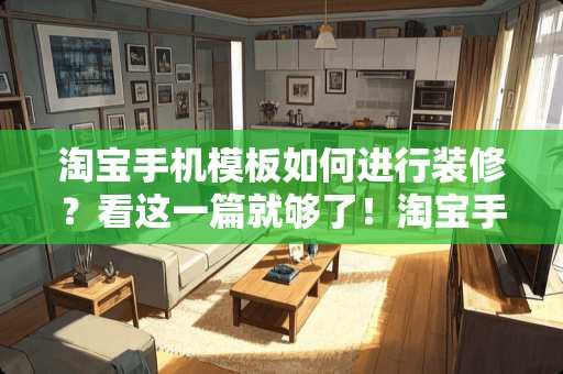 淘宝手机模板如何进行装修？看这一篇就够了！淘宝手机模板怎么装修