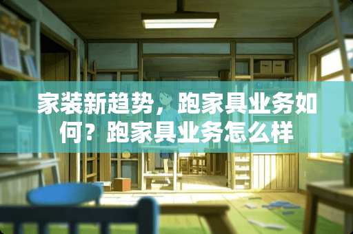 家装新趋势，跑家具业务如何？跑家具业务怎么样