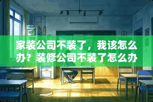 家装公司不装了，我该怎么办？装修公司不装了怎么办