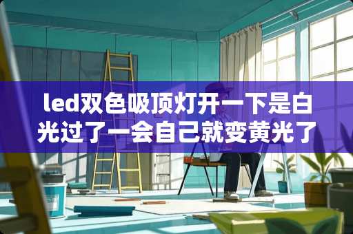 led双色吸顶灯开一下是白光过了一会自己就变黄光了是怎么回事 卧室装修墙壁怎么变白
