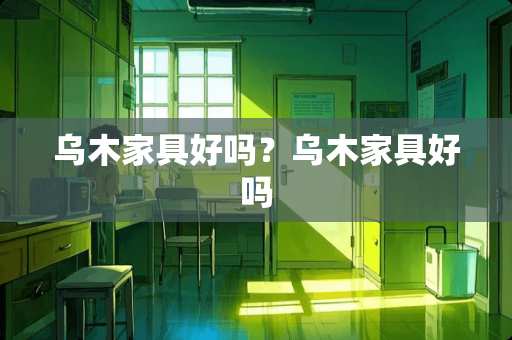 乌木家具好吗？乌木家具好吗
