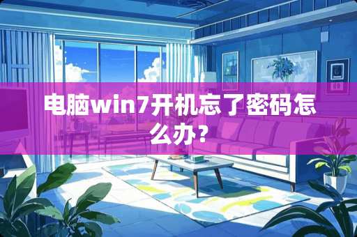 电脑win7开机忘了密码怎么办？