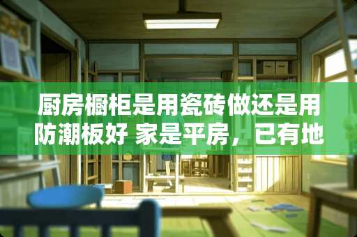 厨房橱柜是用瓷砖做还是用防潮板好 家是平房，已有地砖，地面一直返潮，现在想在地砖的基础上抬高10公分地面，如何做防潮处理? 便宜、有效