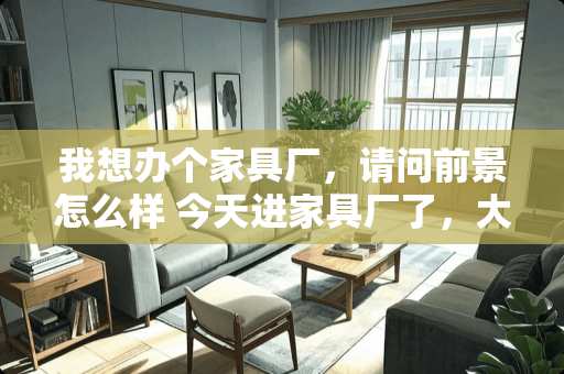 我想办个家具厂，请问前景怎么样 今天进家具厂了，大家觉得进厂是不是没前途呢