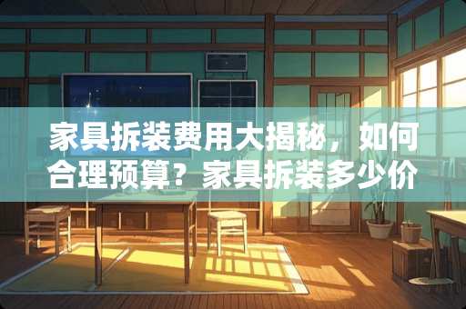 家具拆装费用大揭秘，如何合理预算？家具拆装多少价钱