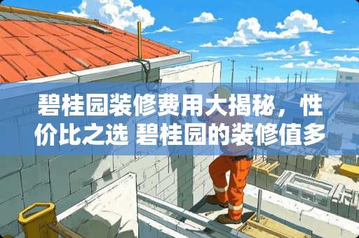 碧桂园装修费用大揭秘，性价比之选 碧桂园的装修值多少钱