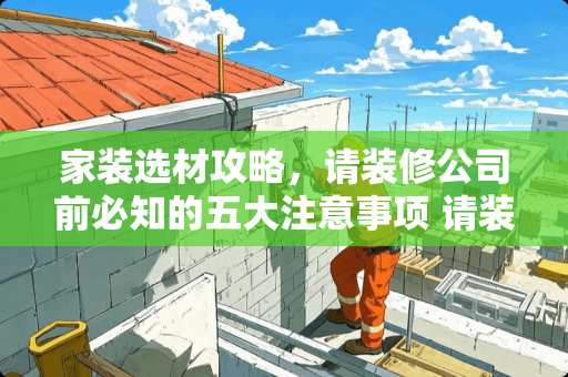 家装选材攻略，请装修公司前必知的五大注意事项 请装修公司前要注意
