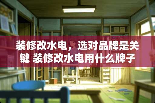 装修改水电，选对品牌是关键 装修改水电用什么牌子