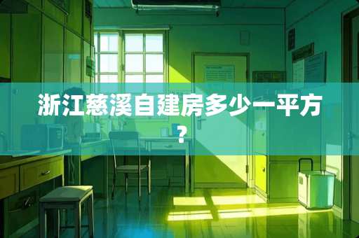 浙江慈溪自建房多少一平方？