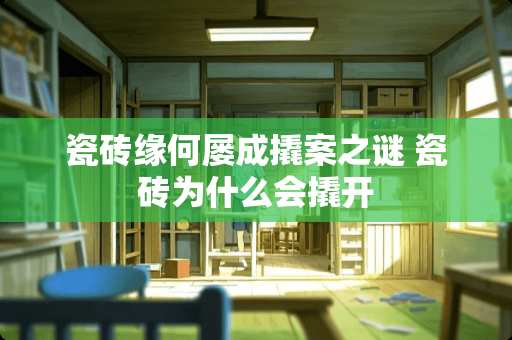 瓷砖缘何屡成撬案之谜 瓷砖为什么会撬开