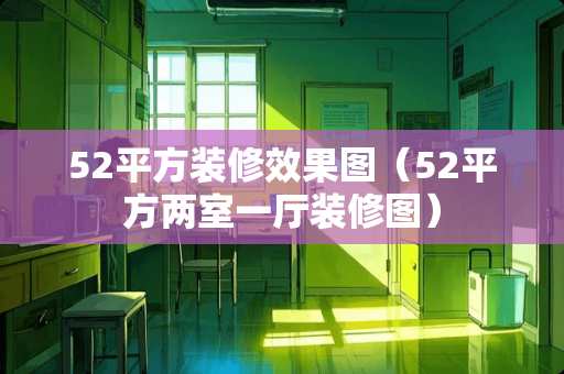 52平方装修效果图（52平方两室一厅装修图）