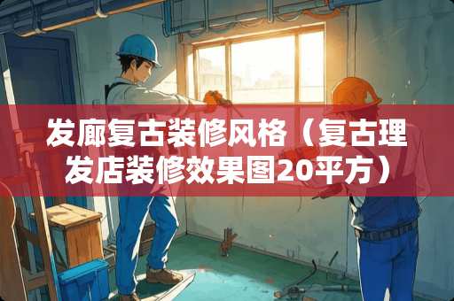 发廊复古装修风格（复古理发店装修效果图20平方）