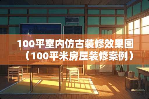 100平室内仿古装修效果图（100平米房屋装修案例）