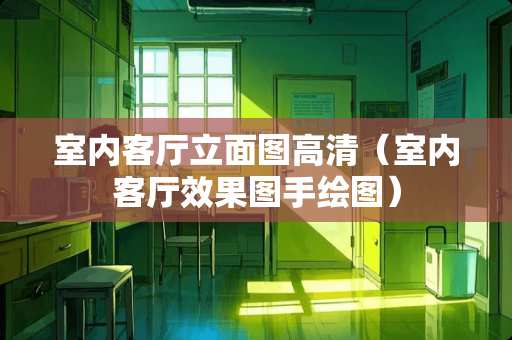 室内客厅立面图高清（室内客厅效果图手绘图）
