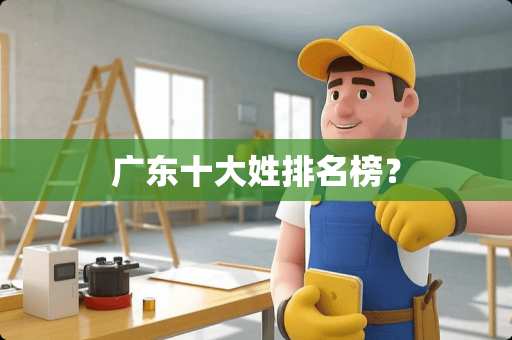 广东十大姓排名榜？