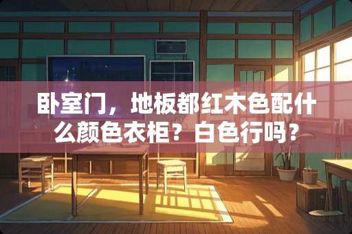卧室门，地板都红木色配什么颜色衣柜？白色行吗？