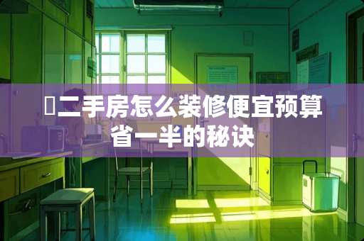 ​二手房怎么装修便宜预算省一半的秘诀