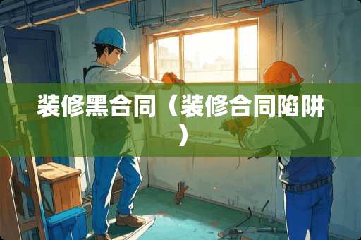 装修黑合同（装修合同陷阱）