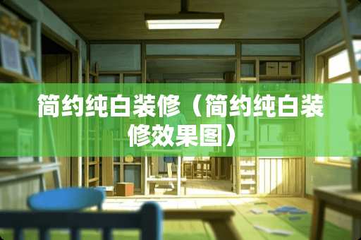 简约纯白装修（简约纯白装修效果图）