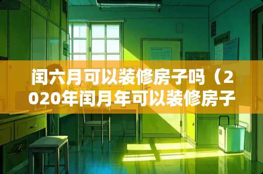 闰六月可以装修房子吗（2020年闰月年可以装修房子吗）