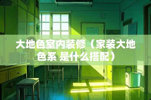 大地色室内装修（家装大地色系 是什么搭配）